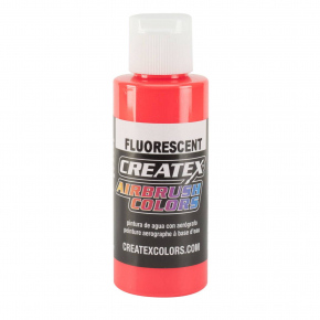Фарба для аерографії флуоресцентна Червона Createx Airbrush Colors Fluorescent Red 5408