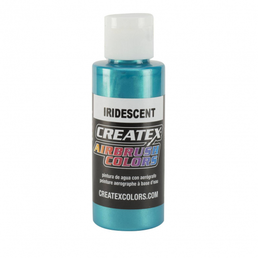 Фарба для аерографії райдужна Бірюзова Createx Airbrush Colors Iridescent Turquoise 5504 - интернет-магазин tricolor.com.ua