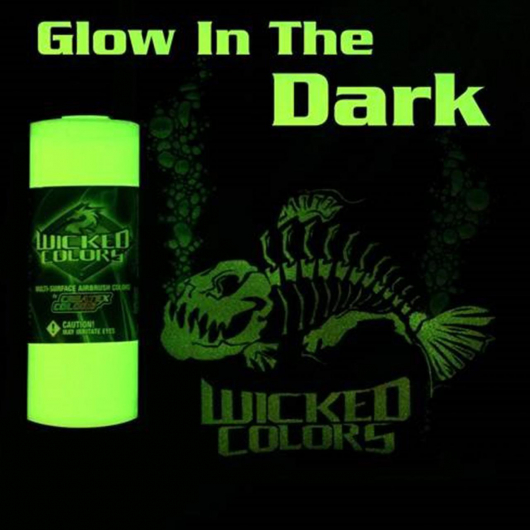 База для аерографії Wicked TR Glow in the Dark Прозора світиться в темряві W212 - изображение 2 - интернет-магазин tricolor.com.ua