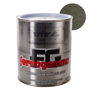 Фарба для металу Vik FerroGamma Темно-коричнева Ефект металевої стружки