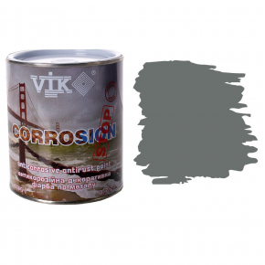 Краска для металла Vik Corrosion Серая Матовая Антикоррозионная - интернет-магазин tricolor.com.ua