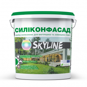 Фарба Сіліконфасад з ефектом лотоса і антисептиком для зовнішніх і внутрішніх робіт Skyline