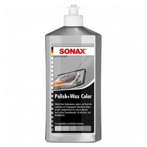 Поліроль з воском Sonax Polish&Wax Color NanoPro Сірий - интернет-магазин tricolor.com.ua