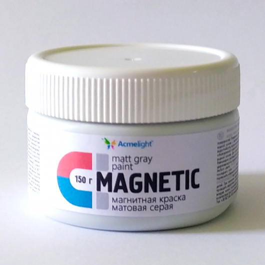 Магнітна фарба Acmelight Magnetic Paint сіра - изображение 4 - интернет-магазин tricolor.com.ua