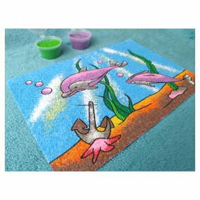 Трафарет для раскраски песком Дельфины M6 - изображение 3 - интернет-магазин tricolor.com.ua
