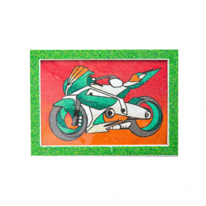 Трафарет для розмальовки піском Мотоцикл H15# - изображение 2 - интернет-магазин tricolor.com.ua