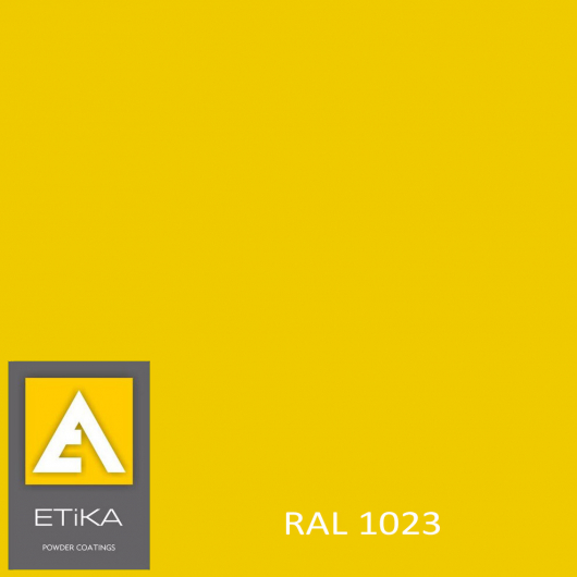 Фарба порошкова поліефірна Etika Tribo Жовта RAL 1023 матова - интернет-магазин tricolor.com.ua