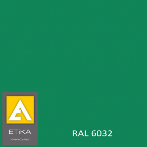 Краска порошковая полиэфирная Etika Tribo Зеленая RAL 6032 глянцевая - интернет-магазин tricolor.com.ua