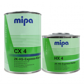 Лак Mipa Klarlack Express CX4 HS с отвердителем HX4 2К быстросохнущий