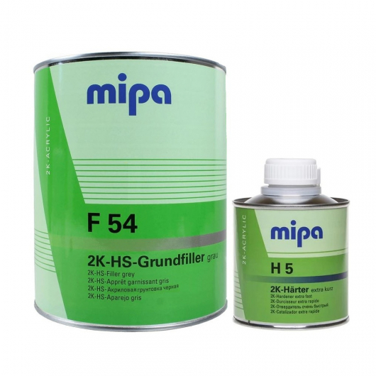 Грунт Mipa Grundfiller F54 HS 4+1 Black Чорний із затверджувачем 2К