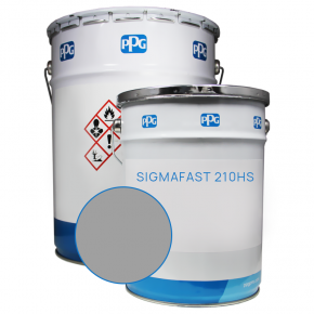 Двокомпонентна поліуретанова ґрунт-фарба PPG Sigmafast 210HS База L у кольорі Ral 7004