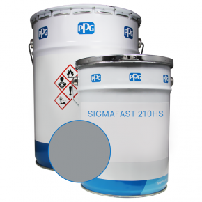 Двокомпонентна поліуретанова ґрунт-фарба PPG Sigmafast 210HS База L у кольорі Ral 7045
