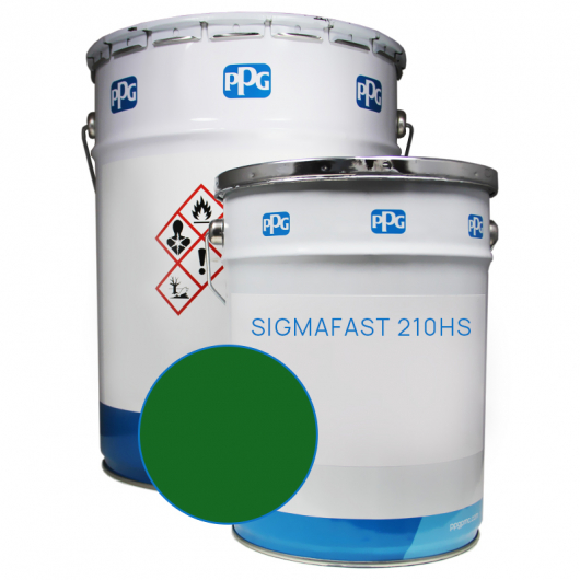 Двокомпонентна поліуретанова ґрунт-фарба PPG Sigmafast 210HS База Z у кольорі Ral 6010