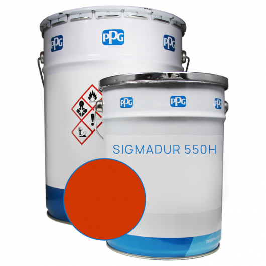 Фарба двокомпонентна акрил-поліуретанова PPG Sigmadur 550H База Z у кольорі Ral 2002