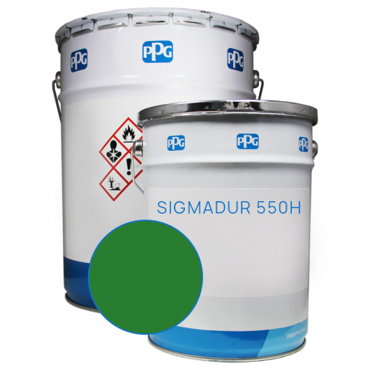 Фарба двокомпонентна акрил-поліуретанова PPG Sigmadur 550H База Z у кольорі Ral 6024
