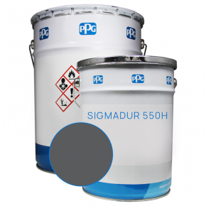 Фарба двокомпонентна акрил-поліуретанова PPG Sigmadur 550H База Z у кольорі Ral 7043