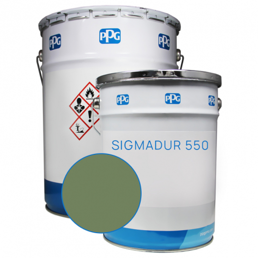 Фарба двокомпонентна акрил-поліуретанова PPG Sigmadur 550 База Z у кольорі Ral 6011