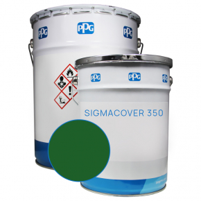 Двокомпонентна ґрунт/фарба для бетону PPG Sigmacover 350 База Z у кольорі Ral 6002