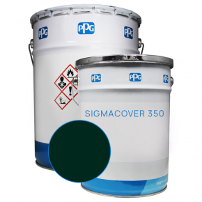 Двокомпонентна ґрунт/фарба для бетону PPG Sigmacover 350 База Z у кольорі Ral 6005