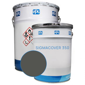Двокомпонентна ґрунт/фарба для бетону PPG Sigmacover 350 База Z у кольорі Ral 7022