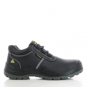 Туфли Safety Jogger Aura S3 SRC ESD кожаные с антипрокольной стелькой, Черные - интернет-магазин tricolor.com.ua