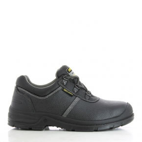 Туфли Safety Jogger BestRun S3 SRC кожаные, подносок и стелька из металла, Черные - интернет-магазин tricolor.com.ua