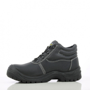 Ботинки Safety Jogger Safetyboy S1P SRC кожаные, металлический подносок, Черные - изображение 4 - интернет-магазин tricolor.com.ua