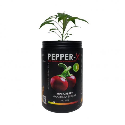 Набір для вирощування гострого перцю Pepper-X Mini Cherry (Маленька Вишня) - изображение 2 - интернет-магазин tricolor.com.ua