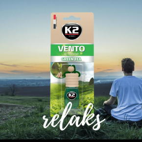 Ароматизатор K2 Vento Зеленый чай 8 мл - изображение 2 - интернет-магазин tricolor.com.ua