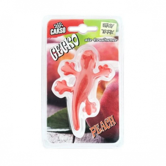 Ароматизатор K2 Carso Gecko Peach Персик (на присосках) - интернет-магазин tricolor.com.ua