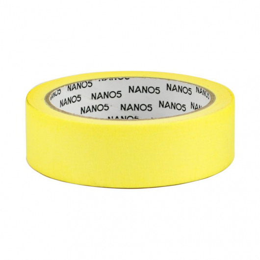 Лента малярная желтая Премиум 30мм x 20м x140 мкм Nano5 - изображение 2 - интернет-магазин tricolor.com.ua