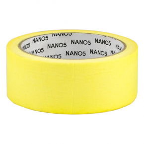 Лента малярная желтая Премиум 38мм x 20м x 140 мкм Nano5 - изображение 2 - интернет-магазин tricolor.com.ua