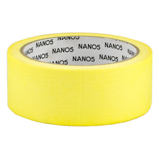 Лента малярная желтая Премиум 38мм x 20м x 140 мкм Nano5 - изображение 2 - интернет-магазин tricolor.com.ua