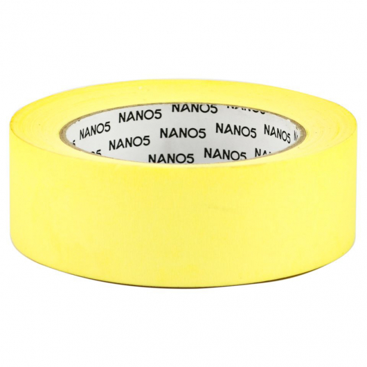 Лента малярная желтая Премиум 38мм x 40м x 140 мкм Nano5 - изображение 2 - интернет-магазин tricolor.com.ua