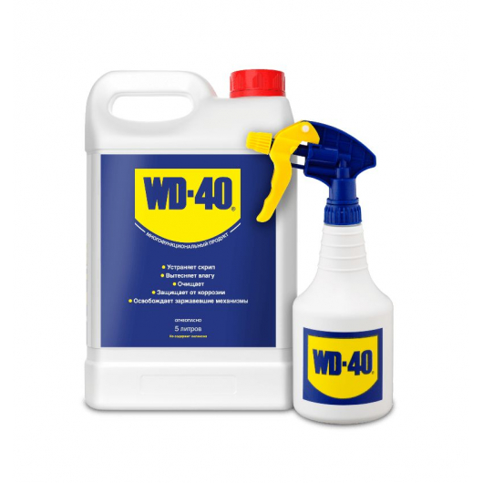 Мастило універсальне WD-40 5 л (каністра+розпилювач)