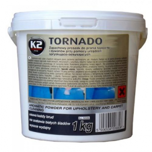 Засіб для миття таочищення обивки та килимів K2 Tornado 1 кг - интернет-магазин tricolor.com.ua