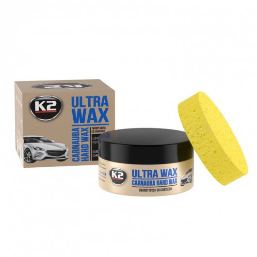 Паста для полірування з воском K2 Ultra Wax 250 мл (з губкою)