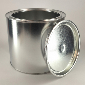 Металева бляшана банка з кришкою для лакофарбових матеріалів 2,4 л, 1 шт. - изображение 2 - интернет-магазин tricolor.com.ua