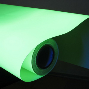 Светящаяся люминесцентная самоклеющаяся пленка А4 зеленое свечение 1 шт.