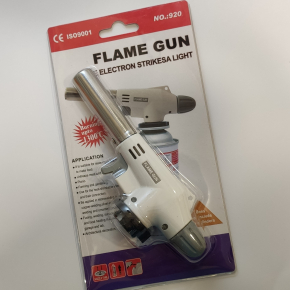 Горелка газовая Flame Gun 920 с пьезоподжигом, белая - изображение 4 - интернет-магазин tricolor.com.ua