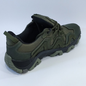 Тактичні кросівки демісезонні Olive (олива, зелені) нубук/кордура р. 45 - изображение 2 - интернет-магазин tricolor.com.ua