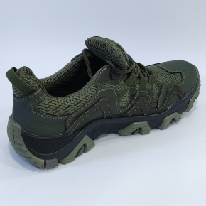 Тактичні кросівки літні Olive (олива, зелені) нубук/сітка велика р. 40 - изображение 2 - интернет-магазин tricolor.com.ua