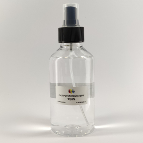 Ізопропиловий спирт 99,8% Tricolor (прозорий флакон, з розпилювачем) 200 мл. 1 шт.