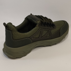 Тактичні кросівки літні Olive Classic (олива, зелені) нубук/сітка велика р. 44 - изображение 2 - интернет-магазин tricolor.com.ua