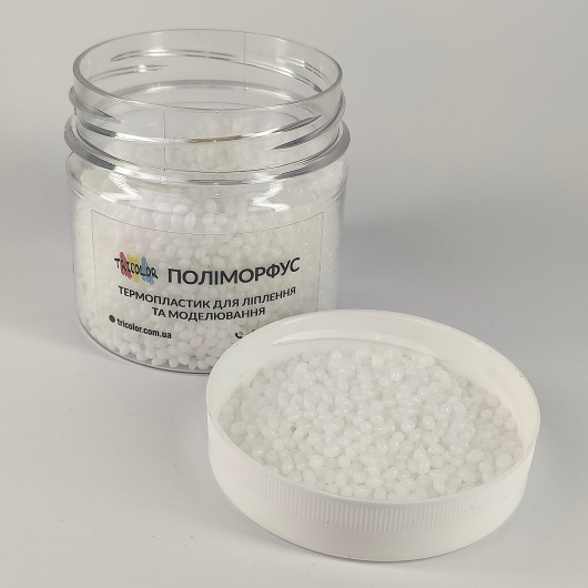 Поліморфус Tricolor, Термопластик, Пластимейк, Plastimake (банка) 100 г. - изображение 2 - интернет-магазин tricolor.com.ua
