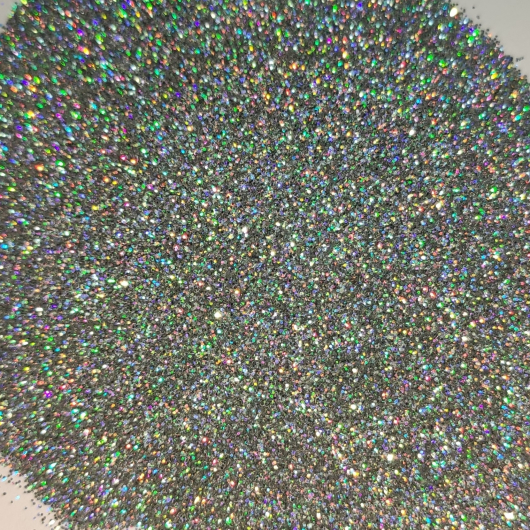Глиттер голографический GGS/0,2 мм (1/128) серебряный Tricolor 1 кг - изображение 4 - интернет-магазин tricolor.com.ua