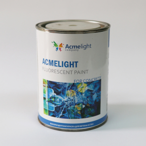 Краска флуоресцентная AcmeLight для бетона желтая - изображение 3 - интернет-магазин tricolor.com.ua