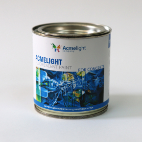 Краска флуоресцентная AcmeLight для бетона голубая - изображение 2 - интернет-магазин tricolor.com.ua