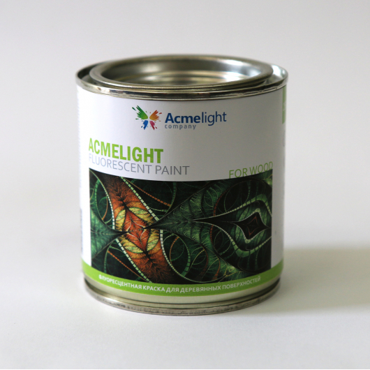 Краска флуоресцентная AcmeLight для дерева белая - изображение 2 - интернет-магазин tricolor.com.ua