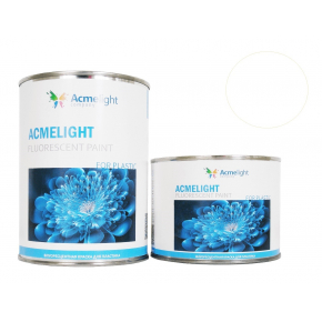 Краска флуоресцентная AcmeLight для пластика (2К) белая